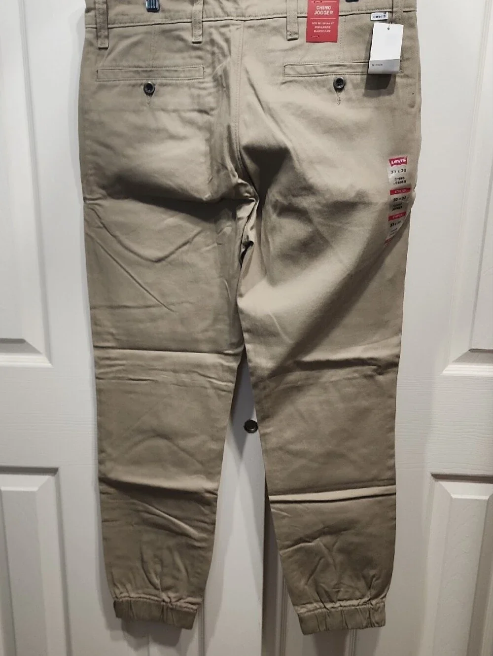 Levi's Men’s Khaki Stretch Chino Jogger Pants 33x30